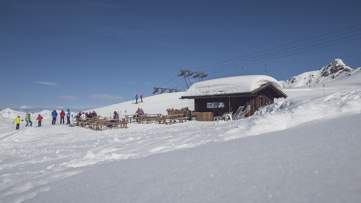 Blick auf die Nülli Schneebar am RInerhorn. | © Davos Klosters Mountains